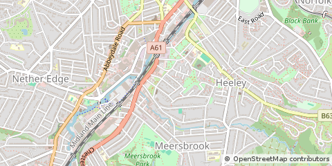 Map of Sheffield