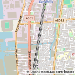 Map of Liverpool, Merseyside