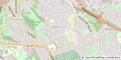 Map of Sheffield
