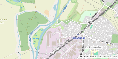 Map of Doncaster