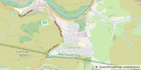 Map of Cymmer, Port Talbot