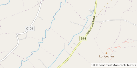 Map of Cushendall, Antrim