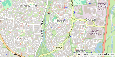 Map of Swindon, Wiltshire