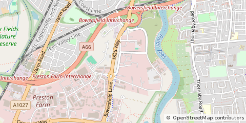Map of Stockton on Tees, Cleveland
