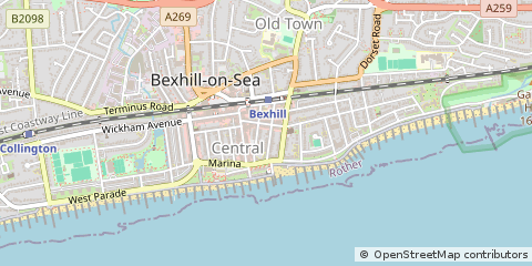 Map of East Sussex