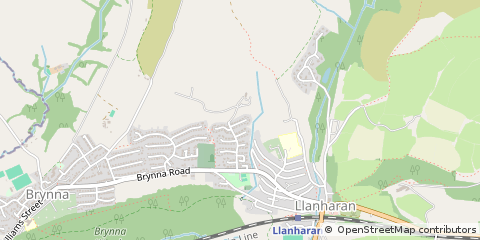 Map of Pontyclun, MID Glamorgan