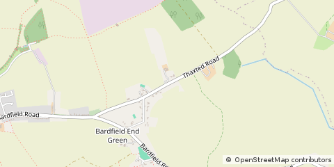 Map of Thaxted Dunmow, Essex