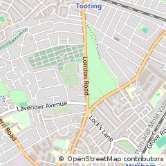 Map of Mitcham, Surrey