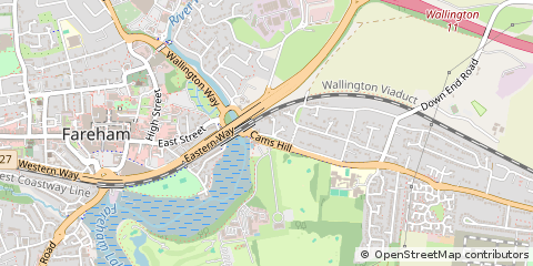 Map of Fareham, Hampshire