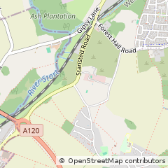 Map of Bishop's Stortford, Hertfordshire