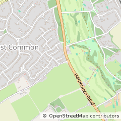 Map of Harpenden, Herts