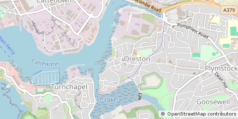 Map of Plymouth, Devon