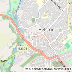 Map of Helston, Cornwall