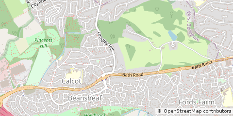 Map of Calcot, West Berkshire