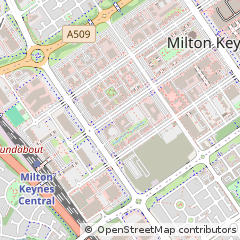Map of Milton Keynes, Buckinghamshire