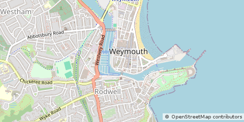 Map of Weymouth