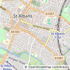 Map of ST. Albans, Hertfordshire