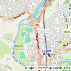 Map of Bridge Street, Belper Derbyshire