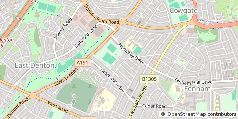 Map of Newcastle Upon Tyne, Tyne & Wear