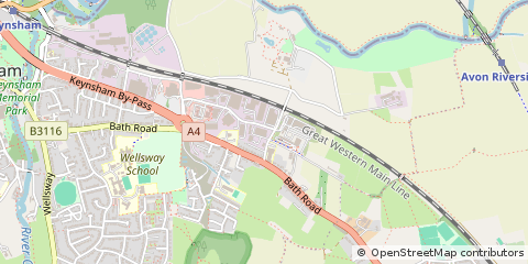 Map of Keynsham, Bristol