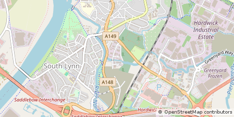 Map of Kings Lynn, Norfolk