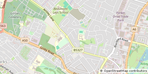 Map of Leicester