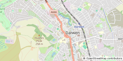 Map of Darwen