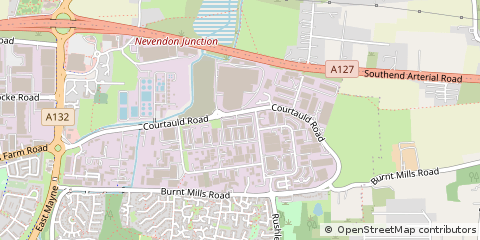 Map of Basildon, Essex