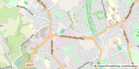 Map of Stoke-on-Trent, Staffordshire