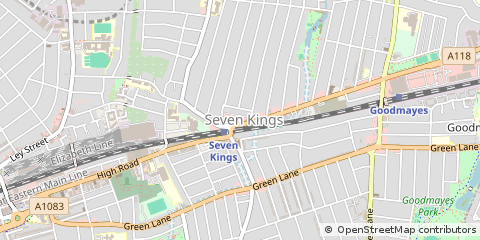 Map of Ilford, Essex