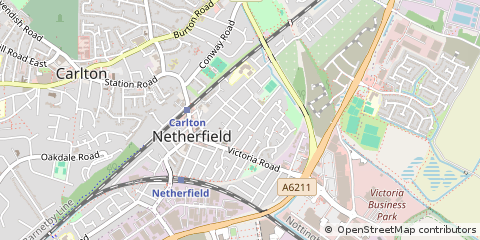 Map of Nottingham