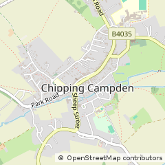 Map of Chipping Campden, Gloucestershire