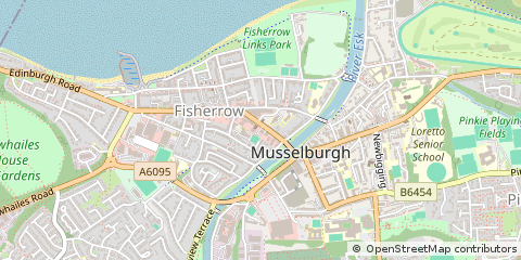 Map of Musselburgh, East Lothian