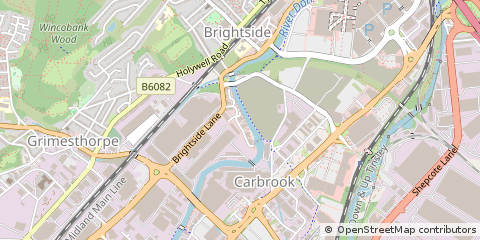 Map of Sheffield, South Yorkshire