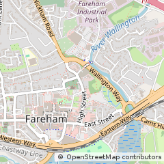 Map of Fareham, Hampshire
