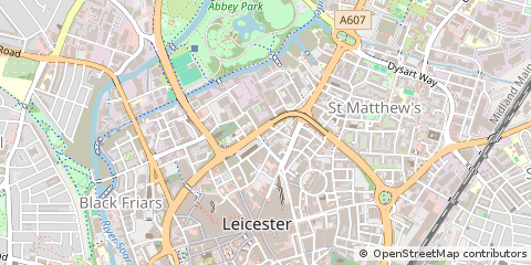 Map of Leicester