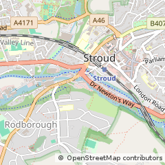 Map of Stroud, Glos