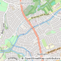 Map of Stourbridge, West Midlands