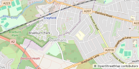 Map of Dartford, Kent