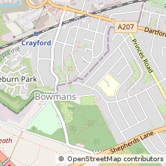 Map of Dartford, Kent