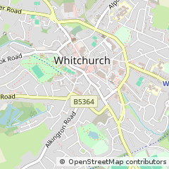 Map of Whitchurch, Shropshire
