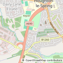 Map of Houghton LE Spring, Tyne and Wear