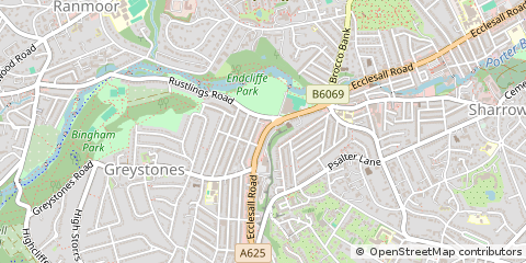 Map of Sheffield