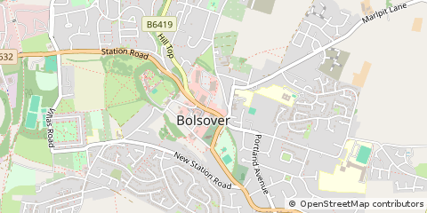 Map of Chesterfield