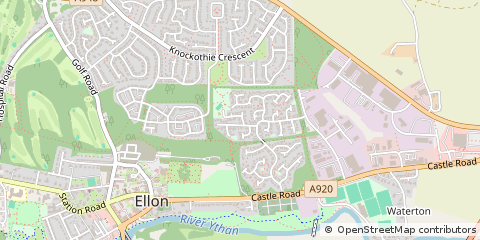 Map of Ellon, Aberdeenshire