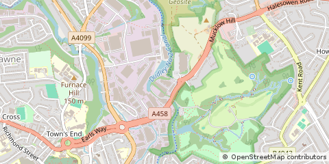 Map of Halesowen, West Midlands