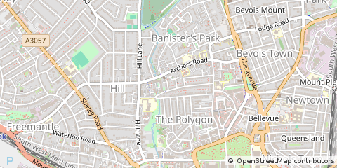 Map of Southampton, Hampshire