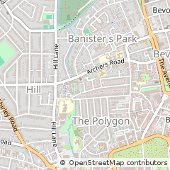 Map of Southampton, Hampshire