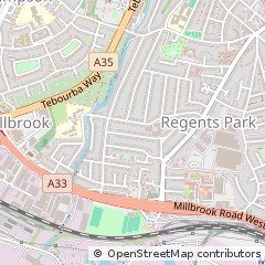 Map of Mill Road Regent Park, Southampton Hants