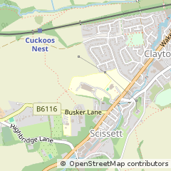 Map of Huddersfield, West Yorkshire